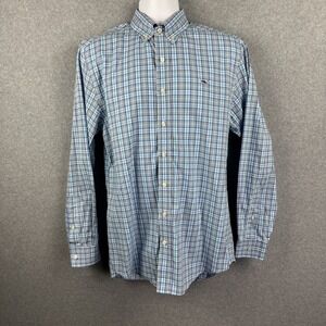 Vineyard Vines Men's Long Sleeve Button Down Slim Fit‎ Whale Shirt Size Medium